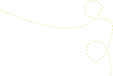 Dashed yellow curved line Dashed yellow curved line